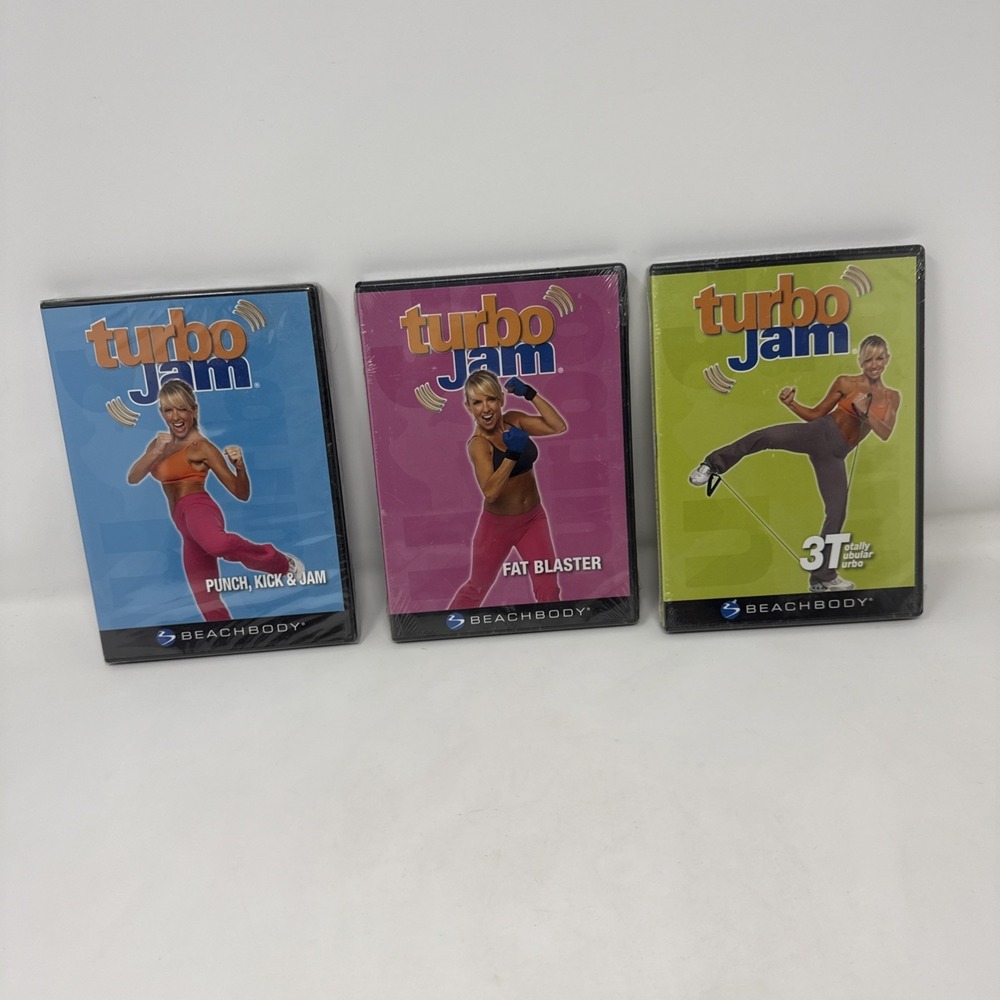 Set Of 3 Sealed Turbo Jam Beach body DVDs